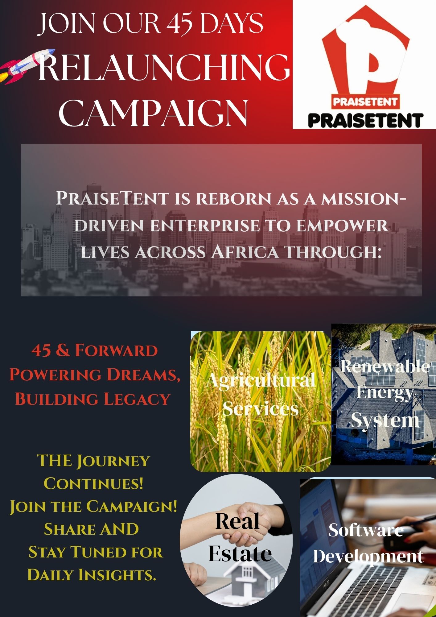 Praise Tent Logo Design